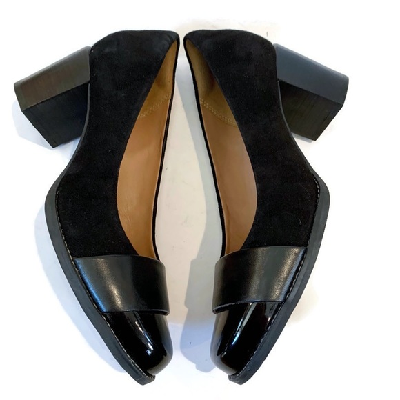 Clarks Shoes - Clarks Artisan Black Premium Leather Block Heel